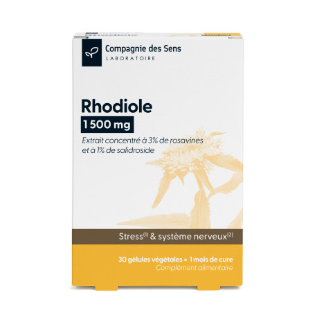 Rhodiole titrée à 3 % de rosavines et 1 % de salidroside - 30 gélules végétales