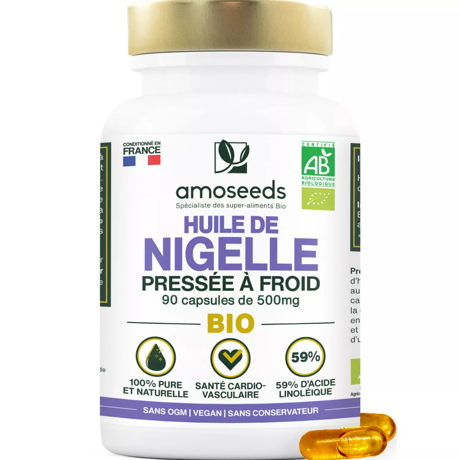 Huile de Nigelle BIO - Capsules