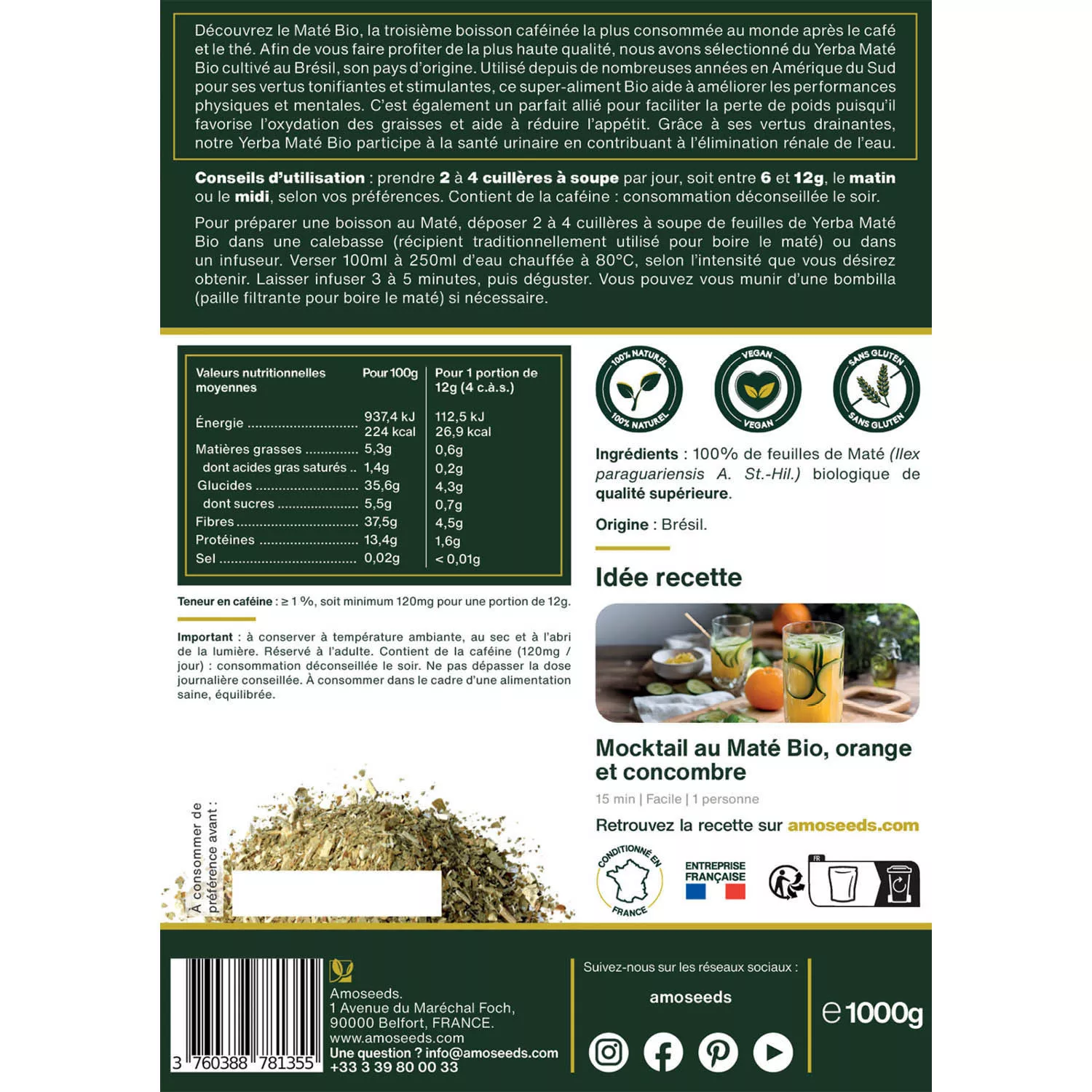 Yerba Maté BIO - En vrac