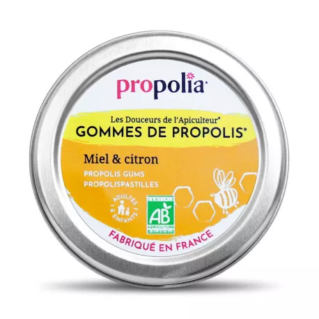 Gommes de Propolis BIO Miel & Citron - Propolia