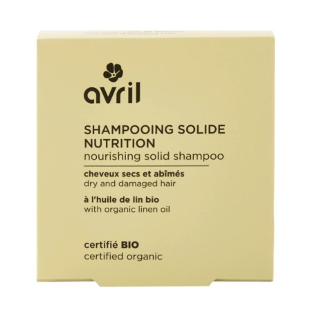 Shampooing Solide Nutrition Cheveux Secs & Abimés BIO - Avril