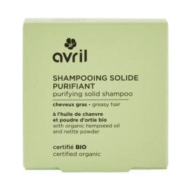 Shampooing solide purifiant cheveux gras bio 