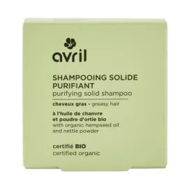 Shampooing solide purifiant cheveux gras bio