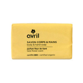 Savon corps & mains fleur de tiaré bio 