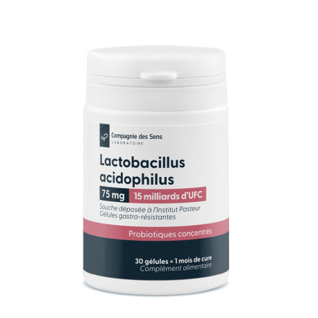 Lactobacillus acidophilus 15 Milliards d'UFC - Gélules gastro résistantes