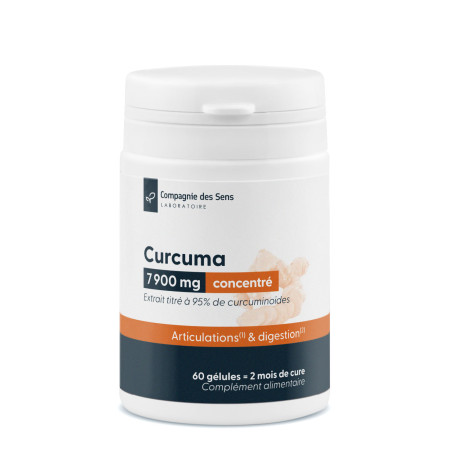 Curcuma titré à 95 % de curcumine - Gélules végétales