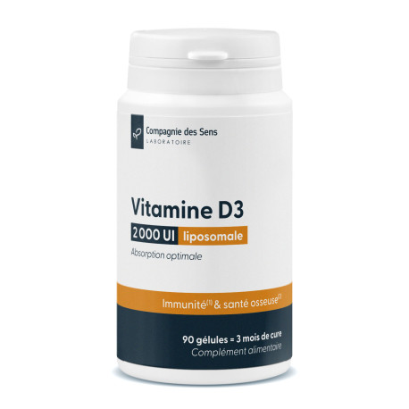 Vitamine D3 liposomale (Cholécalciférol) - Gélules végétales
