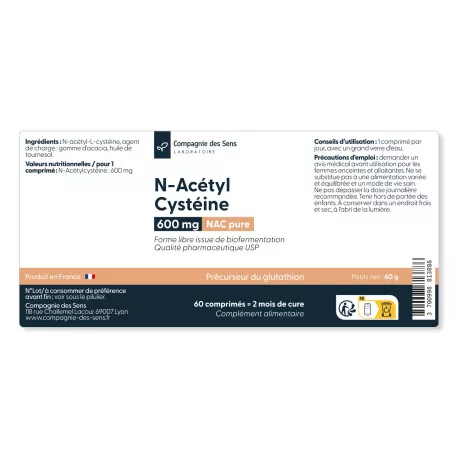 NAC (N acétyl cystéine) - Comprimés bâtonnets