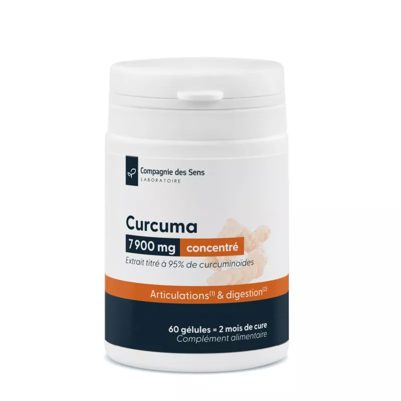 Curcuma titré à 95 % de curcumine - Gélules végétales