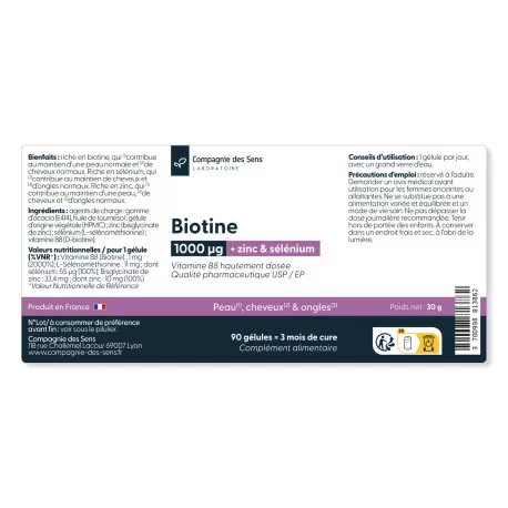 Complexe Biotine - Gélules végétales