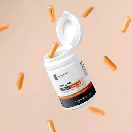 Curcuma titré à 95 % de curcumine - Gélules végétales