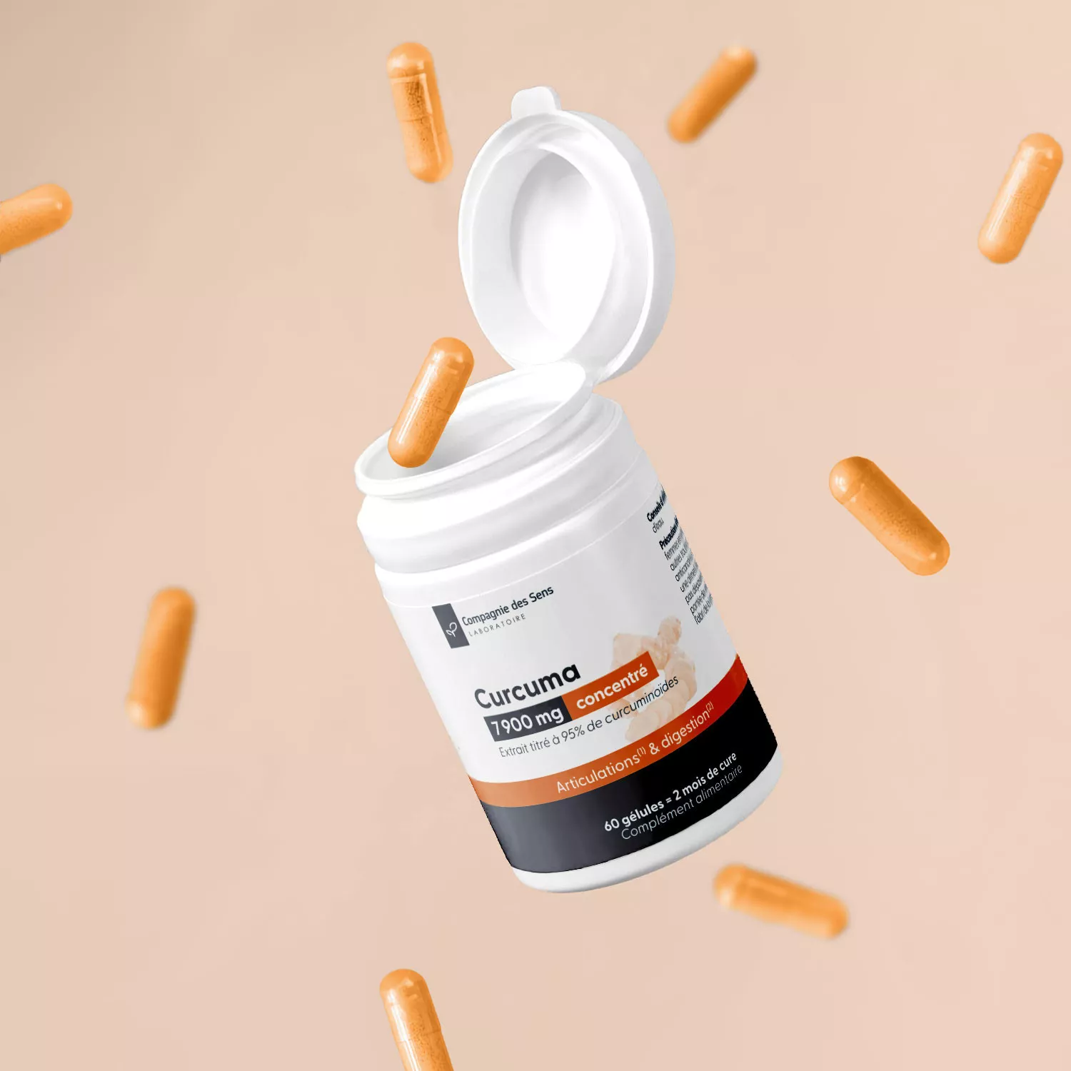 Curcuma titré à 95 % de curcumine - Gélules végétales