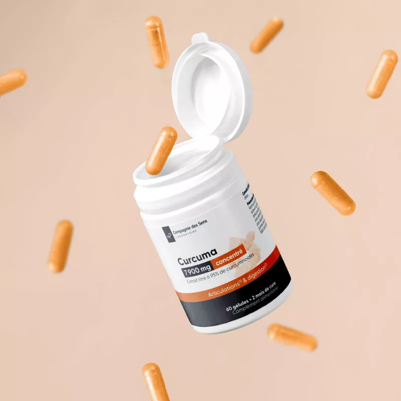 Curcuma titré à 95 % de curcumine - Gélules végétales