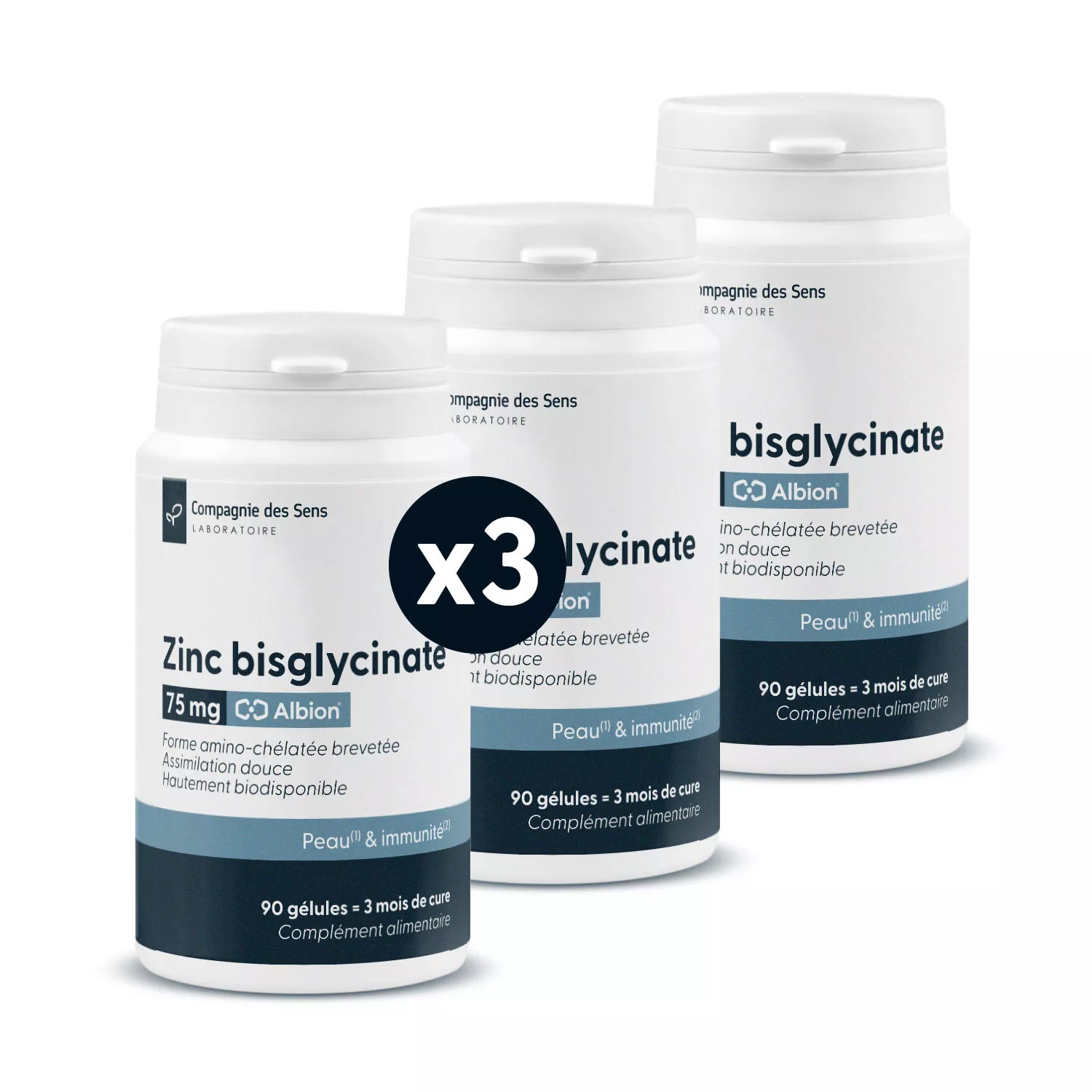 Bisglycinate de Zinc SF Albion - Gélules végétales
