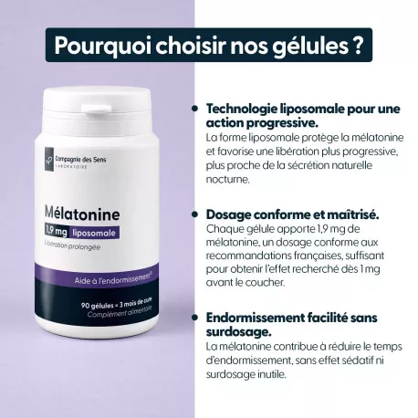 Mélatonine liposomale - Gélules végétales
