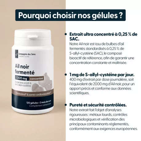 Ail noir concentré - 0,25 % de SAC