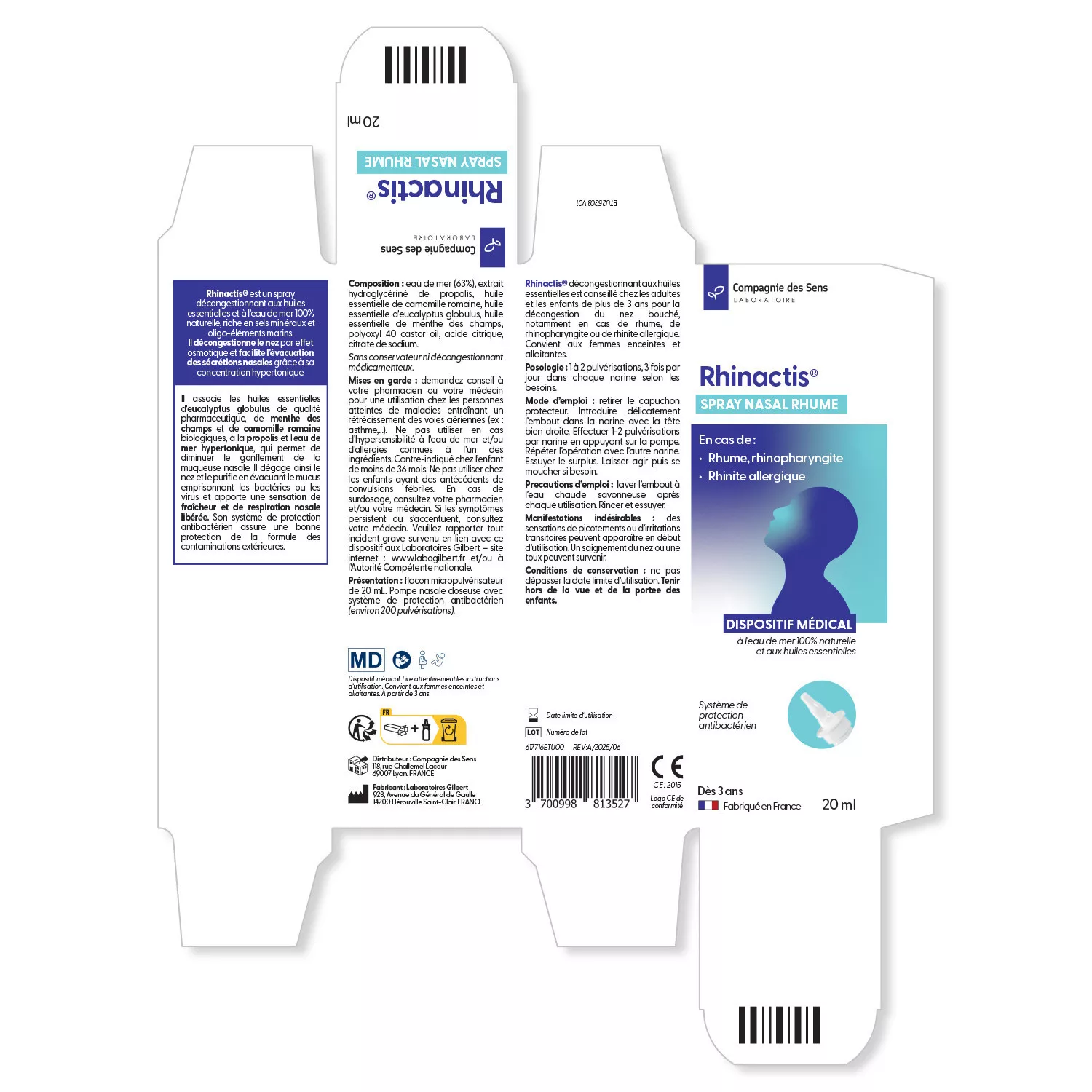 Rhinactis® Spray Nasal Rhume - Dispositif médical