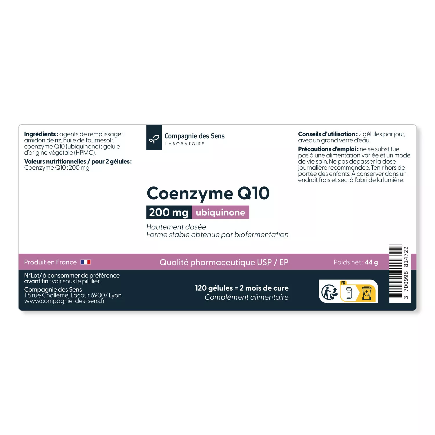 Coenzyme Q10 - 200 mg