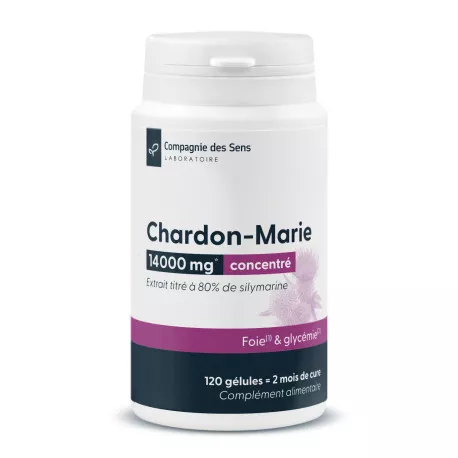 Chardon Marie titré à 80 % de silymarine - 30 gélules végétales