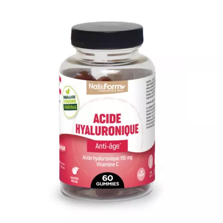 Acide hyaluronique - 60 gummies - Nat&Form