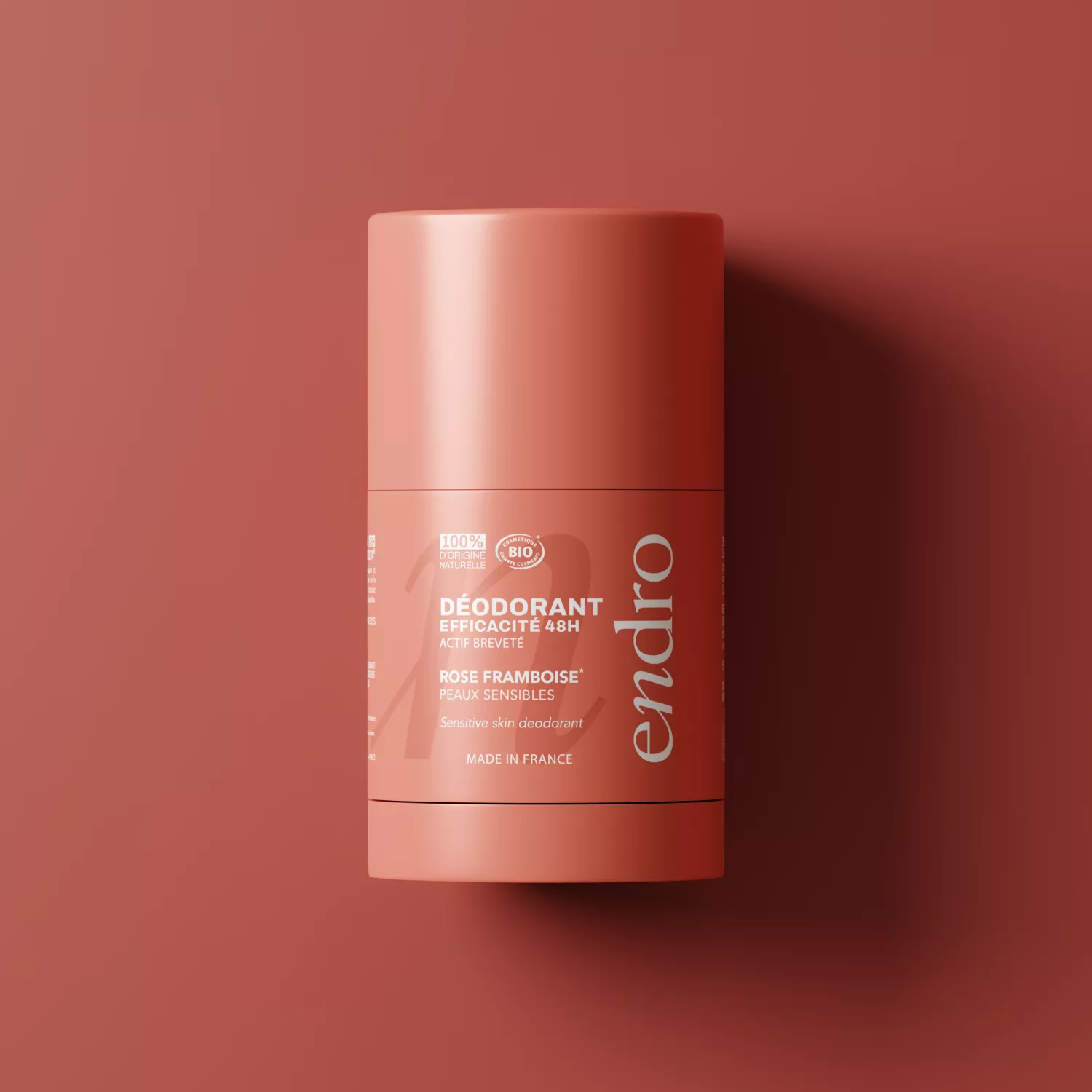 Déodorant Stick 48H Parfum Rose Framboise - Endro