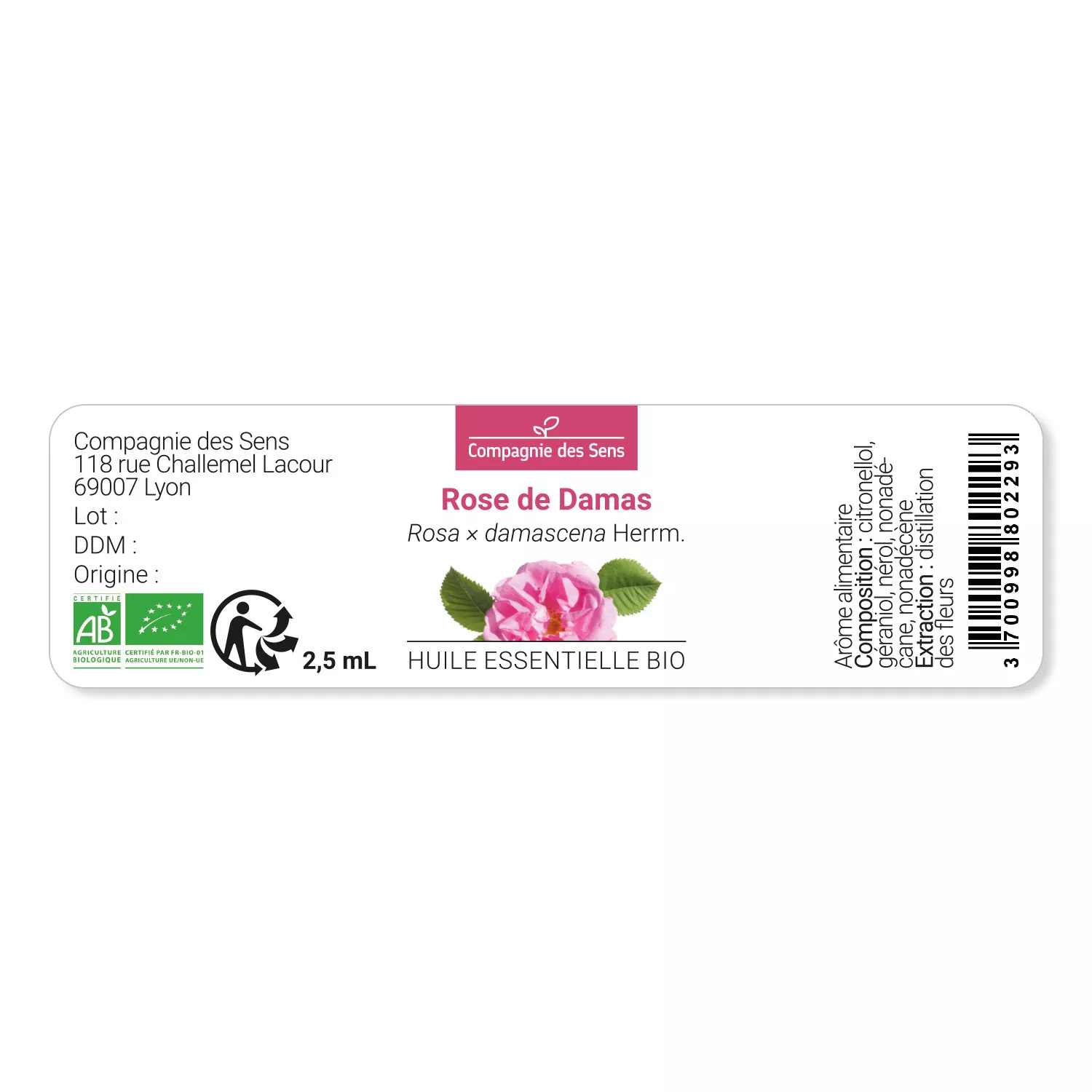 ROSE DE DAMAS - Huile essentielle BIO