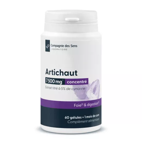 Artichaut titré à 5 % de cynarine - 30 gélules végétales