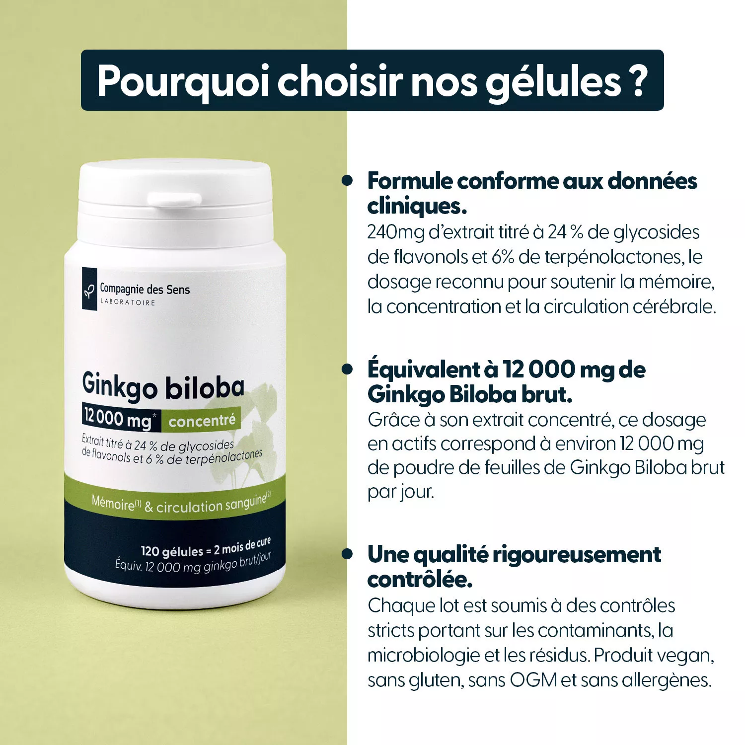 Ginkgo Biloba - 30 gélules végétales