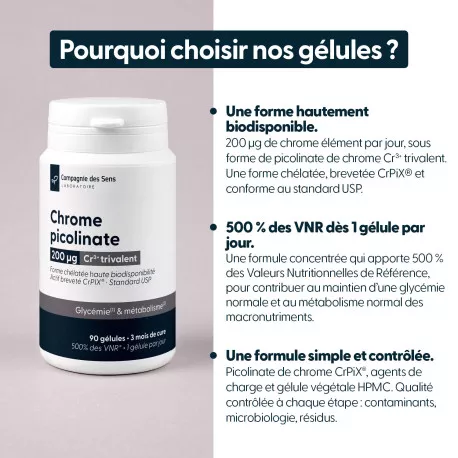 Chrome picolinate - 200 µg
