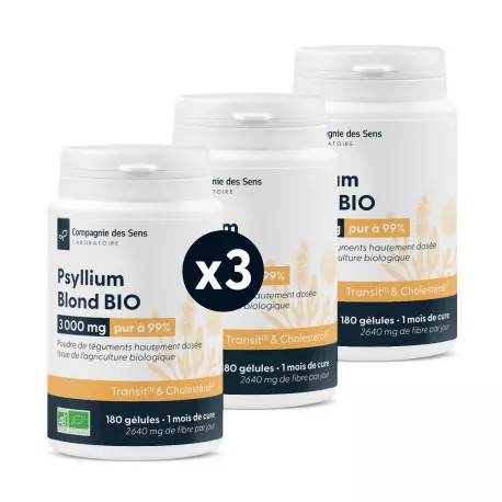 Psyllium blond BIO - 3000 mg par jour