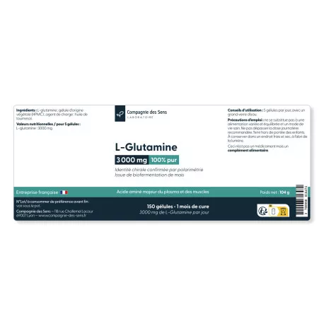 L Glutamine - 3g par jour