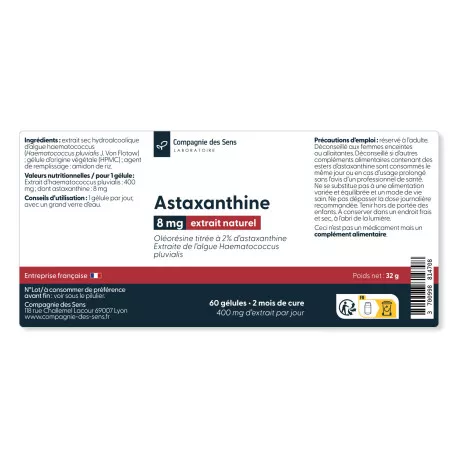 Astaxanthine concentrée - Issue de Haematococcus pluvialis