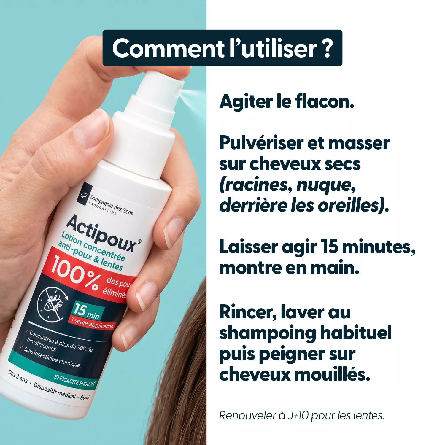 ActiPoux - Spray Anti Poux & Lentes