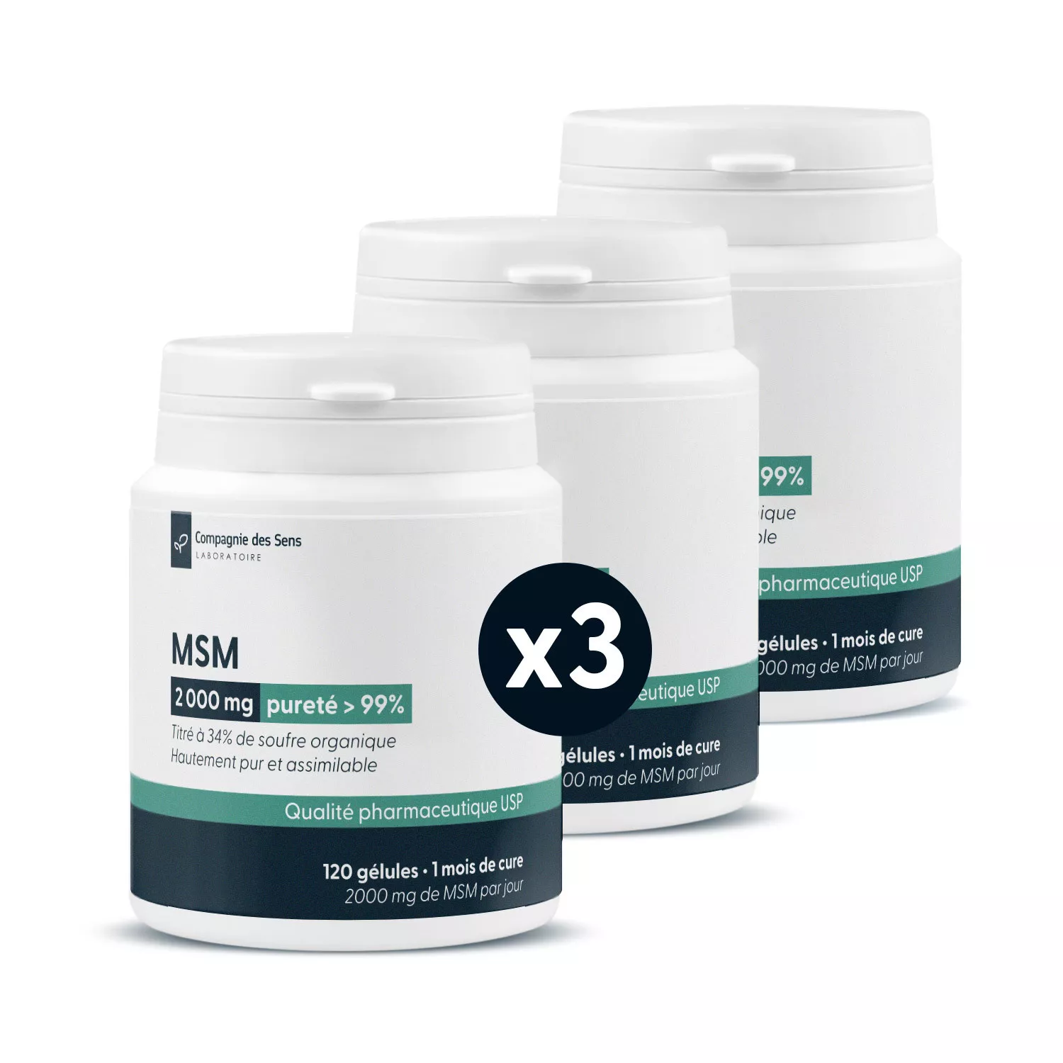 MSM (Diméthylsulfone) - 2g par jour