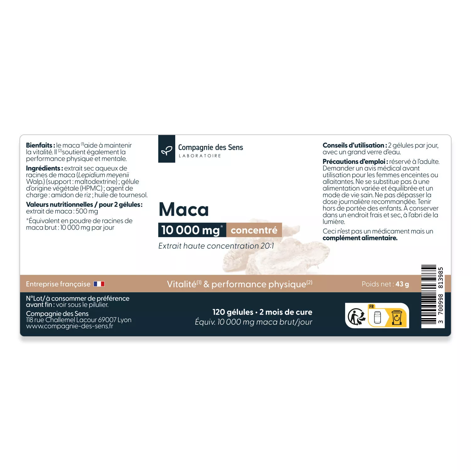 Maca concentré - Ratio 20 : 1