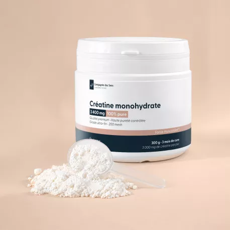 Créatine monohydrate en poudre - Pure à 100%