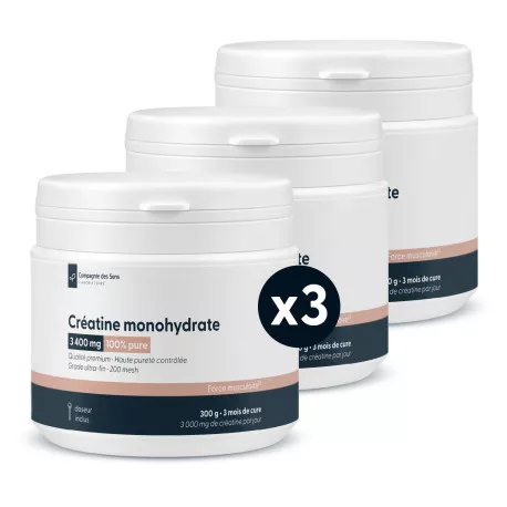 Créatine monohydrate en poudre - Pure à 100%