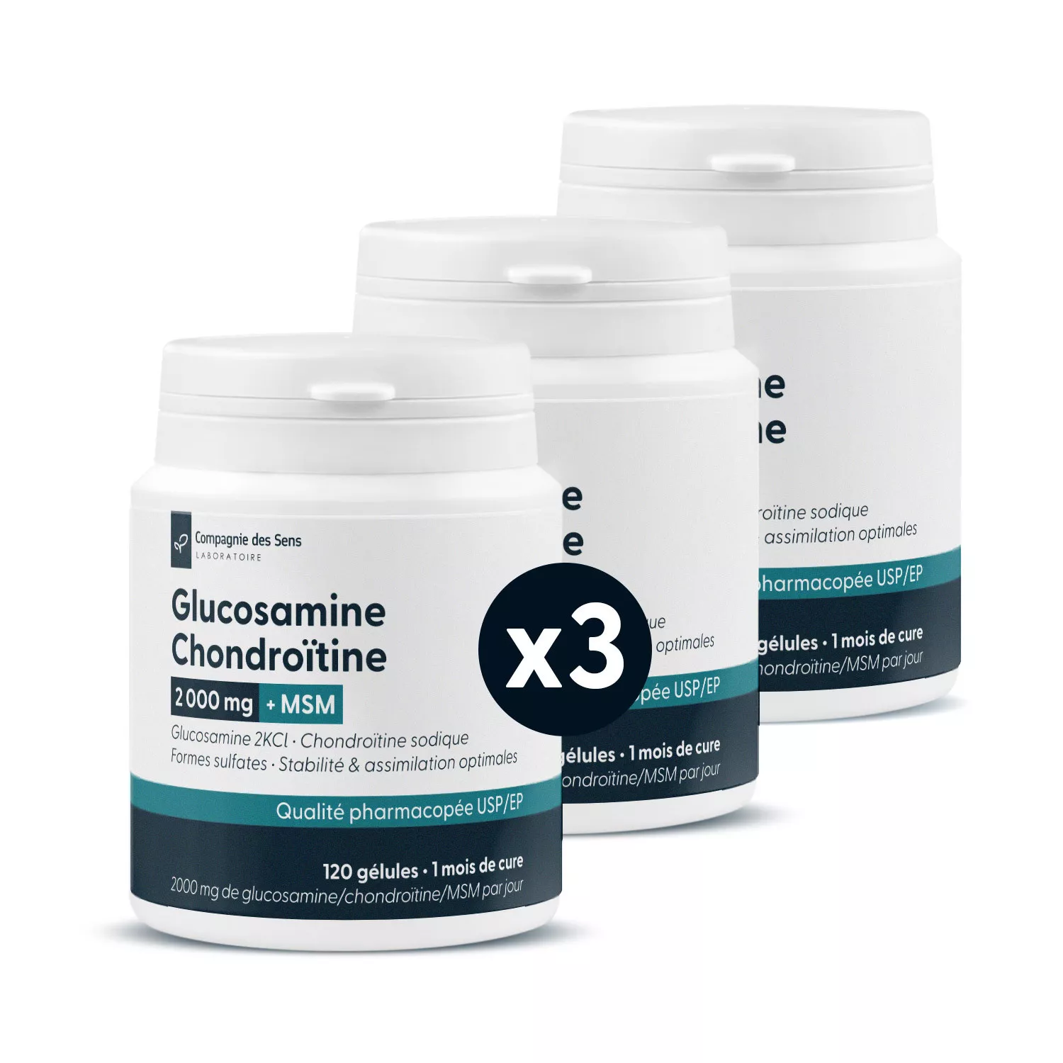 Glucosamine chondroïtine MSM concentré - 1500mg