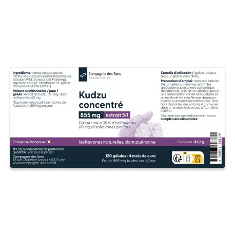 Kudzu concentré - 35 % d'isoflavones